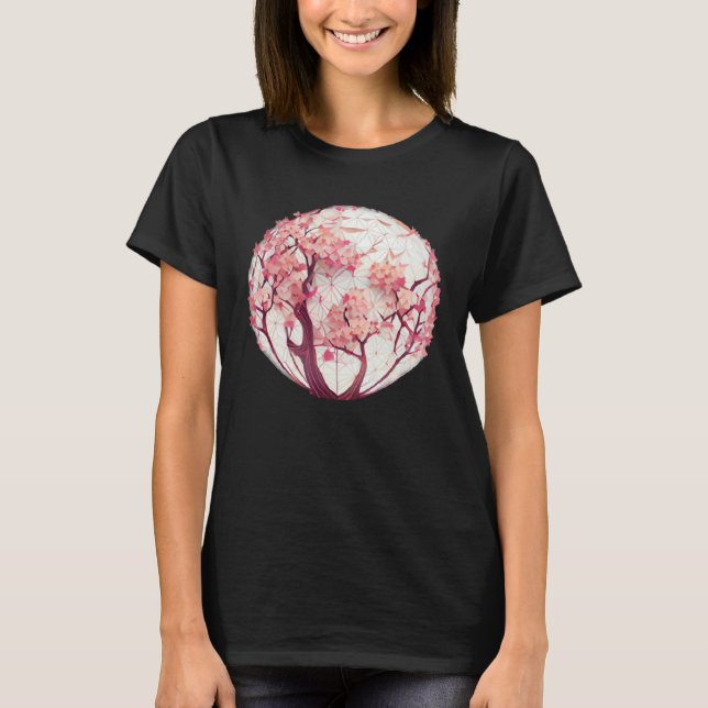 Camiseta A Blossoming Fashion Statement Cherry Blossom Sphe (Frente)