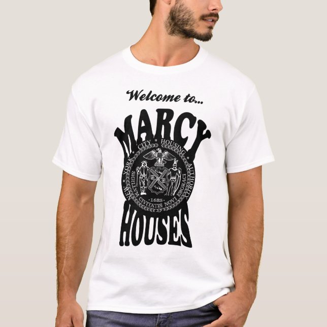 Camiseta A boa vinda a Marcy abriga o t-shirt (Frente)