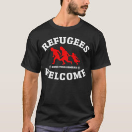 Camiseta A boa vinda dos refugiados traz suas famílias