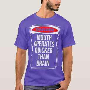 Camiseta A Boca Perigo Opera Mais Rápido Que A Citação Do C
