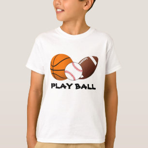 Camiseta A bola do jogo ostenta o t-shirt
