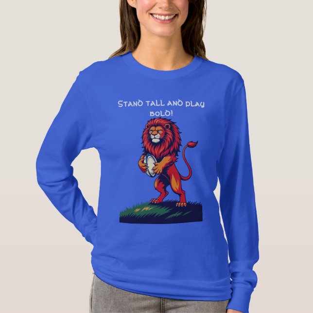 Camiseta A Bold Red Lion Rampant Rises (Frente)