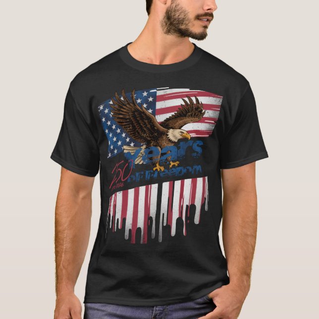 Camiseta A bold, vintage American symbolism (Frente)