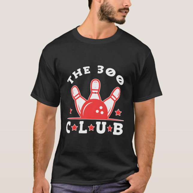 Camiseta A Boliche 300 Club Bowler (Frente)