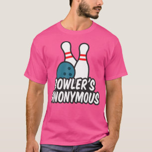 Camiseta A Boliche Engraçada Anônima De Bowler