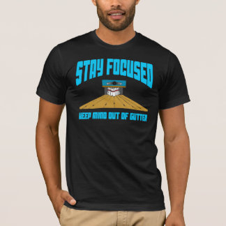 Camiseta A boliche engraçada mantem a mente fora da calha
