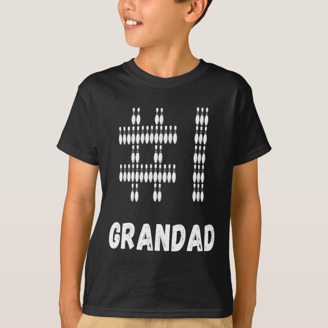 Camiseta A Boliche número um da avô de Bowler (Frente)