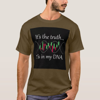 Camiseta A bolsa de valores está no meu DNA Love Trading