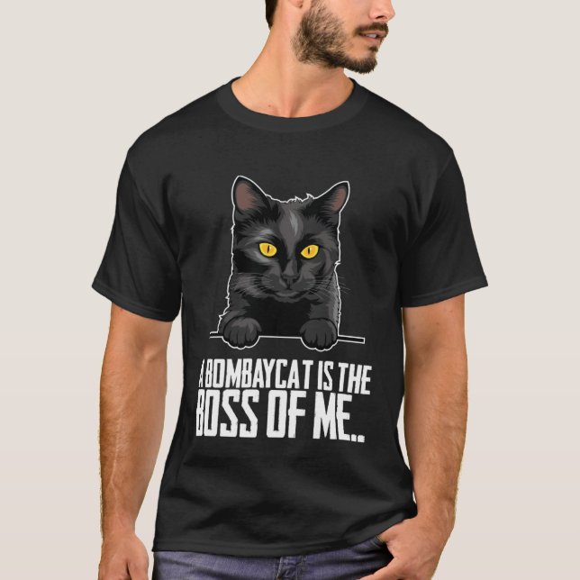 Camiseta A bombaycat is the boss of me (Frente)
