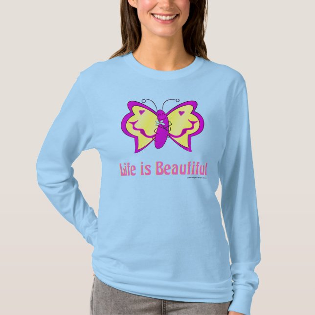Camiseta A Borboleta da Vida é Bonita (Frente)