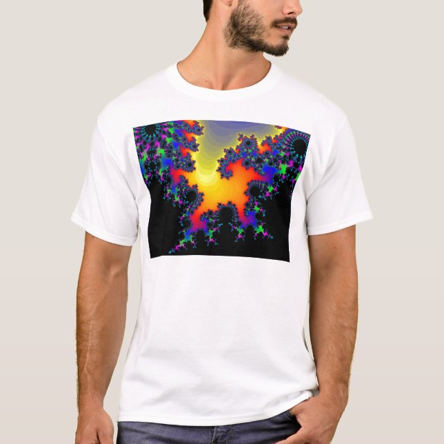 Camiseta A borda do Fractal: (Frente)