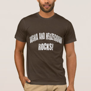 Camiseta A Bósnia e Herzegovina Rocha!