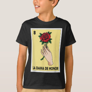 Camiseta A Bridesmaid Mexicana Bingo Card Bride Babe Bache