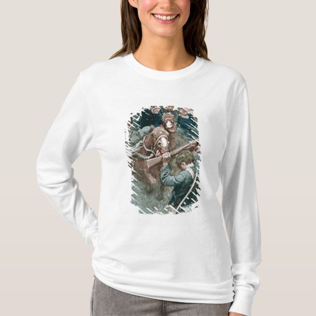 Camiseta A brigada de Jackson que está como uma parede de (Frente)