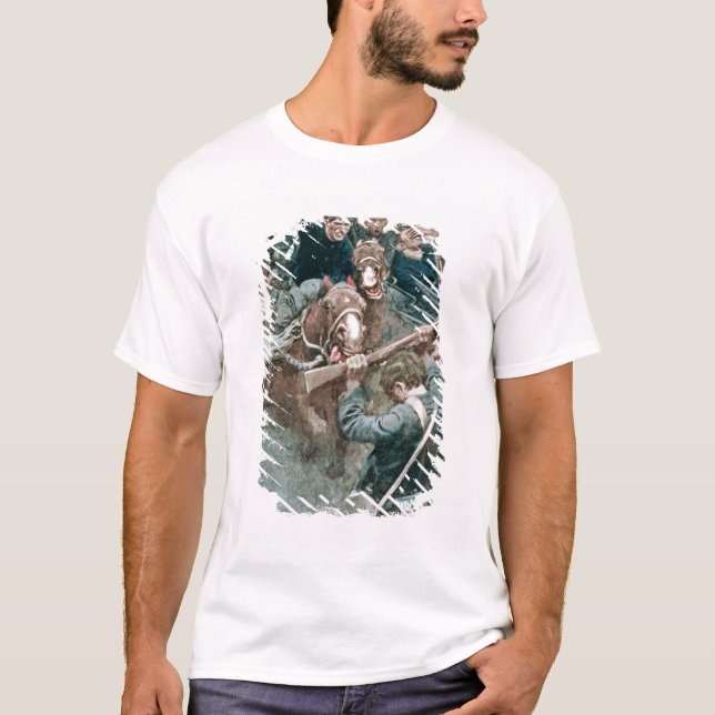 Camiseta A brigada de Jackson que está como uma parede de (Frente)