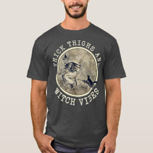 Camiseta A Bruxa Espessa Coxa Vibes A Bruxa De Halloween El