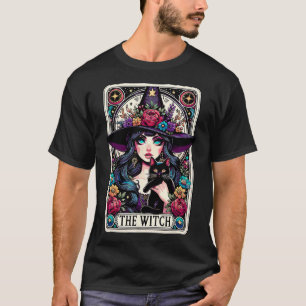Camiseta A Bruxa Tarot Card Halloween Gothic Witchy Vibes