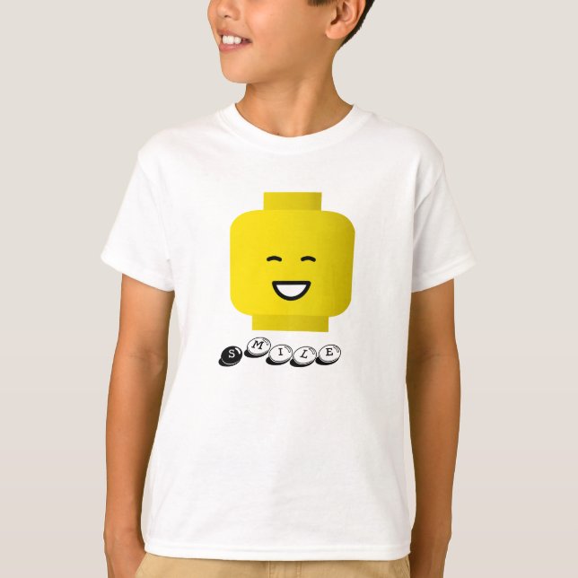 Camiseta A cabeça amarela do sorriso caçoa o t-shirt (Frente)