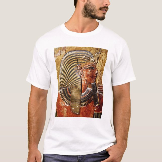 Camiseta A cabeça de Seti I do túmulo de Seti (Frente)