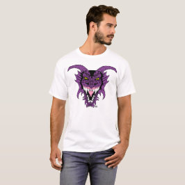 Camiseta A cabeça do dragão roxo