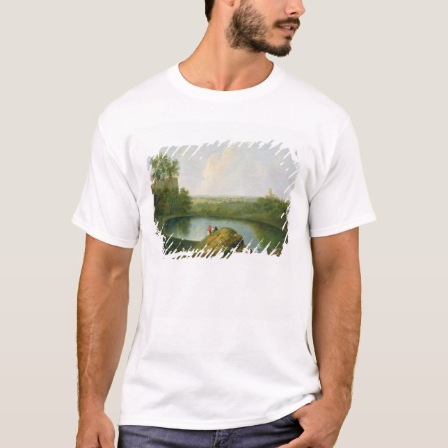 Camiseta A cabeça do lago Nemi (óleo em canvas) (Frente)