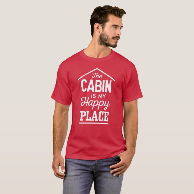 Camiseta A cabine é meu divertimento feliz do lugar fora (Frente Completa)