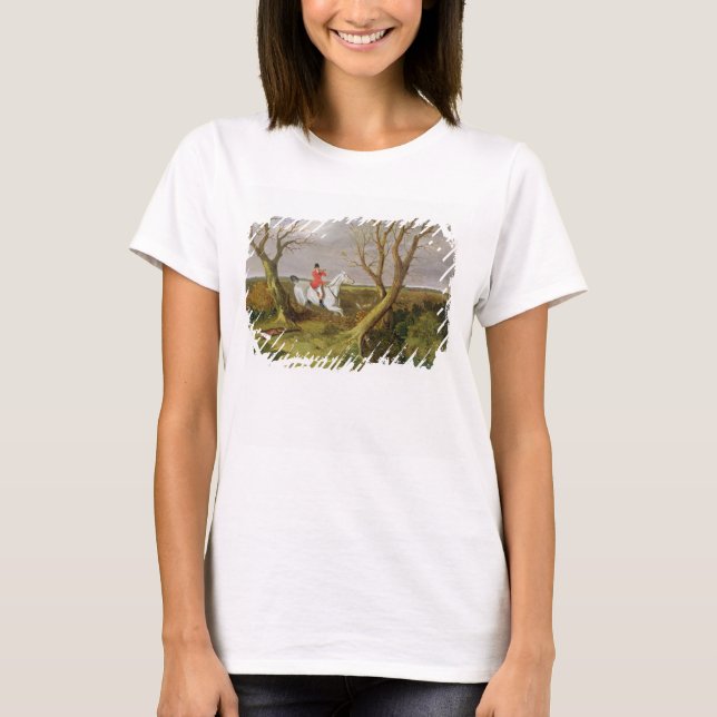 Camiseta A Caça Suffolk - Foi-se embora (óleo na canvas) (Frente)