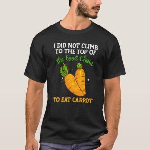 Camiseta A Cadeia De Comidas Tem Cenouras Vegetais