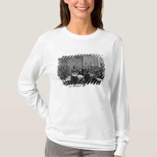 Camiseta A cafetaria de homem de funcionamento