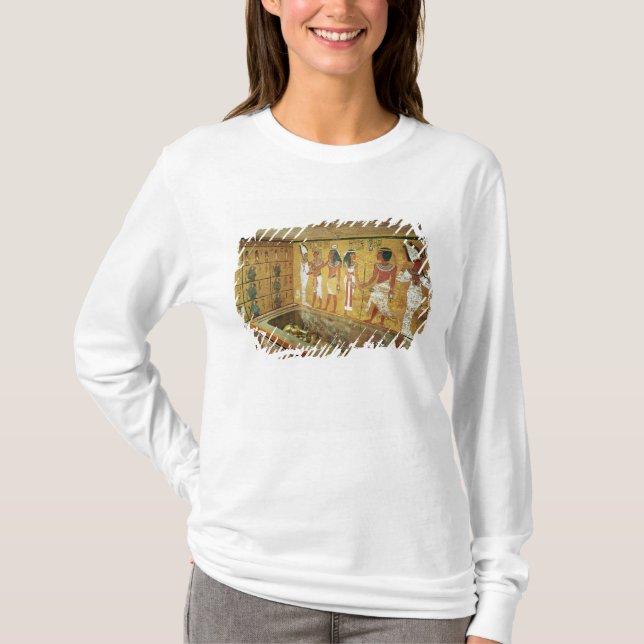 Camiseta A câmara de enterro no túmulo de Tutankhamun (Frente)