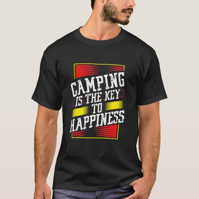 Camiseta A Câmera Da Natureza É A Chave Para A Felicidade. (Frente)