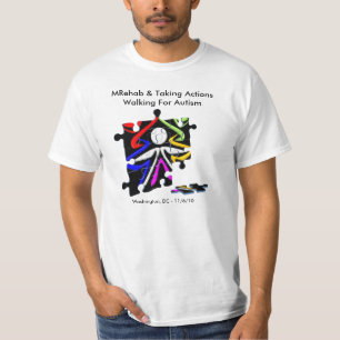 Camiseta A caminhada agora para o autismo fala