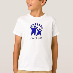 Camiseta A Camisa-Um centrada do logotipo da criança TOMOU