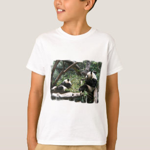 Camiseta A camisola das crianças dos ursos de panda
