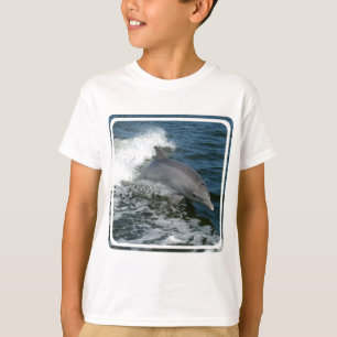 Camiseta A camisola das crianças selvagens do golfinho