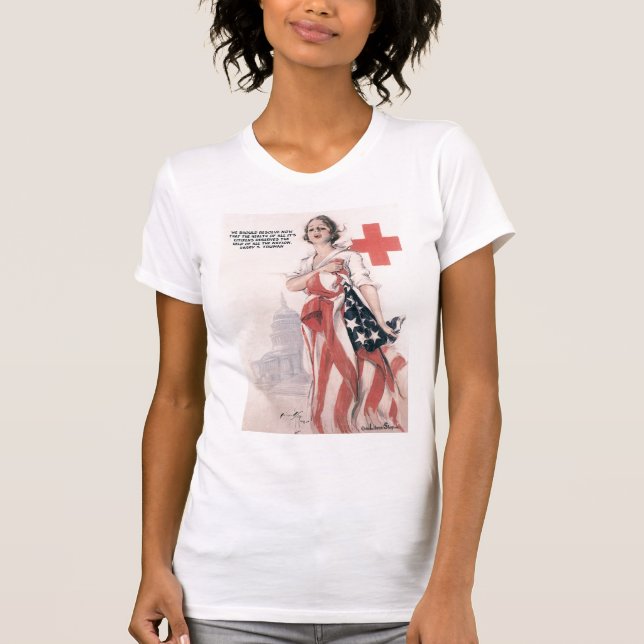Camiseta A camisola de alças das mulheres (cabida) (Frente)