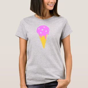 Camiseta A camisola de alças das mulheres do cone do