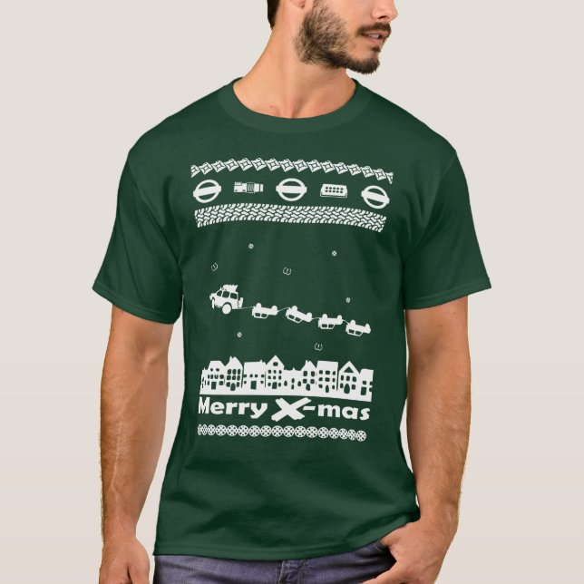 Camiseta A camisola X-Mas feia (ò gen 2005-2015) (Frente)