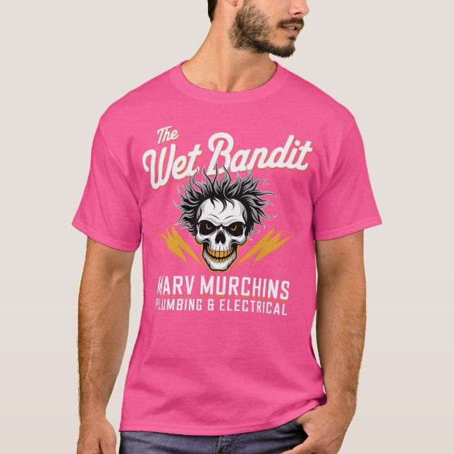 Camiseta A canalização de Wet Bandits (Frente)