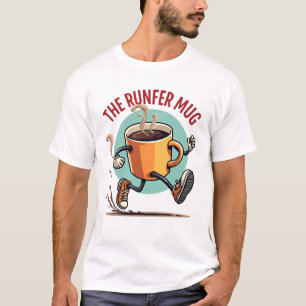 Camiseta A Caneca Runfer Xícara de Café de Corrida Energé