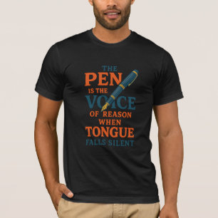 Camiseta A Caneta é A Voz da Razão