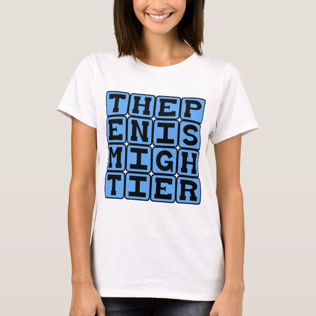 Camiseta A Caneta é Mais Poderosa (Do Que a Espada) (Frente)