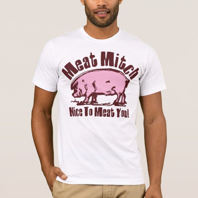 Camiseta A Capa longa das mulheres de Mitch da carne (Frente)