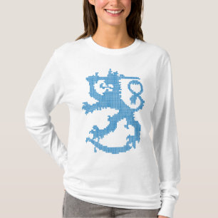 Camiseta A Capa longa das mulheres do leão de Sisu