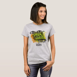 Camiseta A capoeira não para o t-shirt das senhoras