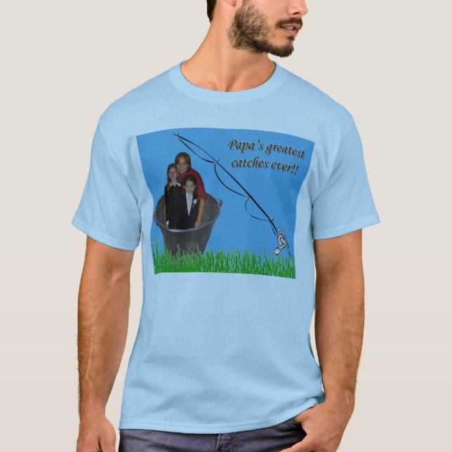 Camiseta A captura da papá (Frente)