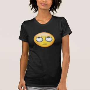 Camiseta A cara com rolamento Eyes Emoji
