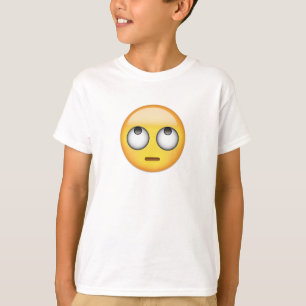 Camiseta A cara com rolamento Eyes Emoji