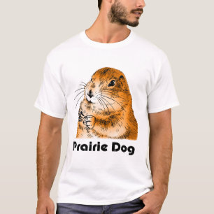 Camiseta a cara de cão de pradaria