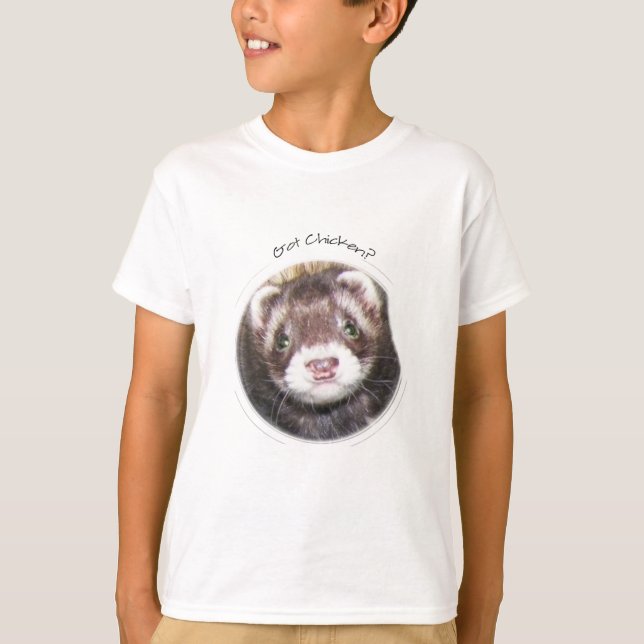 Camiseta A Cara De Ferret Tem Frango? (Frente)